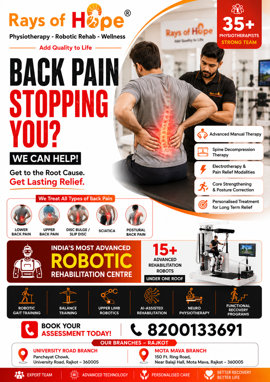 Top 10 Best Physiotherapy Clinics with Remarkable Success in Rajkot!